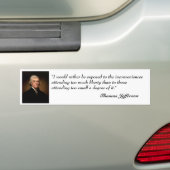 Thomas- Jeffersonzitat auf Autoaufkleber (Auf Auto)
