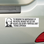 Thomas- Jeffersonzitat-Autoaufkleber Autoaufkleber (Auf Auto)