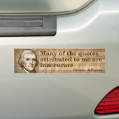 Thomas- Jeffersonzitate Autoaufkleber (Auf Auto)