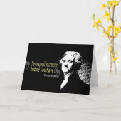 Thomas- Jeffersonzitate geben nie Geld aus Karte (Gelbe Blume)