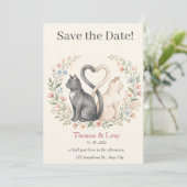 Thomas & Lexy Hochzeit Einladung (Stehend Vorderseite)
