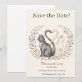 Thomas & Lexy Hochzeit Einladung (Vorne/Hinten)