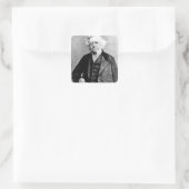 Thomas Liebe Peacock Quadratischer Aufkleber (Tasche)