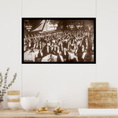 Thomas Lipton Banquet Foto 1906 Poster (Küche)