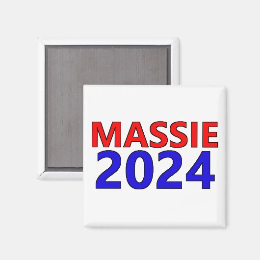 Thomas Massie für Präsident 2024 Magnet (Vorderseite/Rückseite)