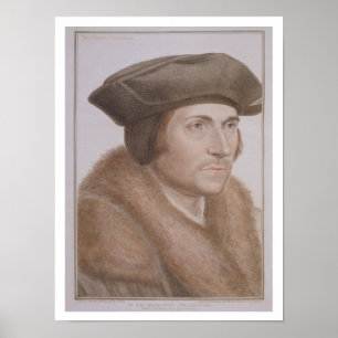 Thomas mehr, Lord Kanzler (1478-1535) graviert Poster