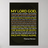 Thomas Merton Prayer Poster (Vorne)