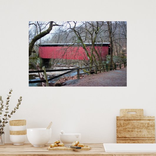 Thomas Mill Covered Bridge Poster (Küche)