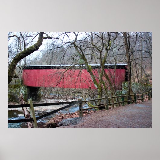Thomas Mill Covered Bridge Poster (Vorne)