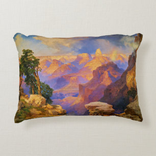 Thomas Moran art, Grand Canyon mit Rainbow Dekokissen