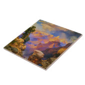 Thomas Moran art, Grand Canyon mit Rainbow Fliese (Seite)