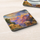 Thomas Moran art, Grand Canyon mit Rainbow Getränkeuntersetzer (Linke Seite)