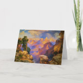 Thomas Moran art, Grand Canyon mit Rainbow Karte (Vorderseite)