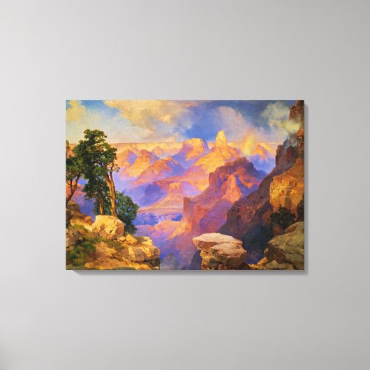 Thomas Moran art, Grand Canyon mit Rainbow Leinwanddruck (Vorderseite)