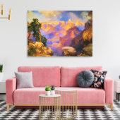 Thomas Moran art, Grand Canyon mit Rainbow Leinwanddruck (Insitu (Wohnzimmer))