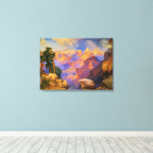 Thomas Moran art, Grand Canyon mit Rainbow Leinwanddruck (Insitu (Holzboden))