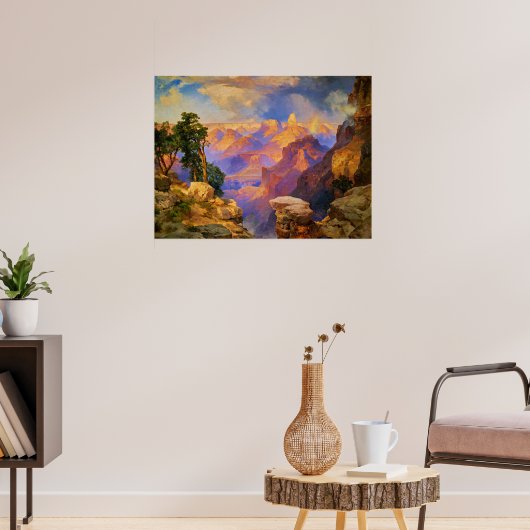 Thomas Moran art, Grand Canyon mit Rainbow Poster (Wohnzimmer 3)