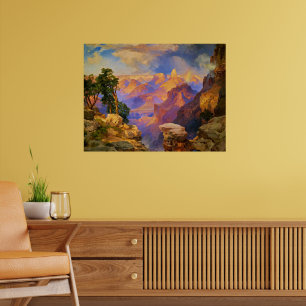 Thomas Moran art, Grand Canyon mit Rainbow Poster