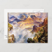 Thomas Moran - Canyon Mists, Zoroaster Park Postkarte (Vorne/Hinten)