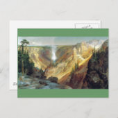 Thomas Moran - Grand Canyon of the Yellowstone Postkarte (Vorne/Hinten)