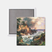 Thomas Moran Point Lobos Monterey California. Magnet (Vorderseite/Rückseite)