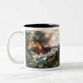 Thomas Moran Point Lobos Monterey California. Zweifarbige Tasse (Links)