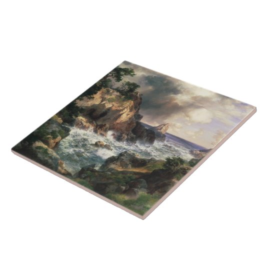 Thomas Moran - Point Lobos, Monterey, Kalifornien Fliese (Seite)