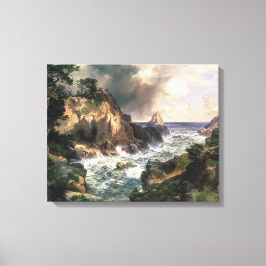 Thomas Moran - Point Lobos, Monterey, Kalifornien Leinwanddruck (Vorderseite)
