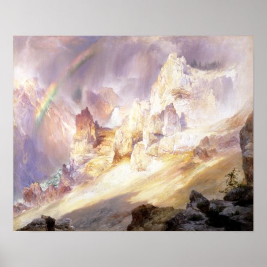 Thomas Moran Rainbow über dem Grand Canyon Poster (Vorne)