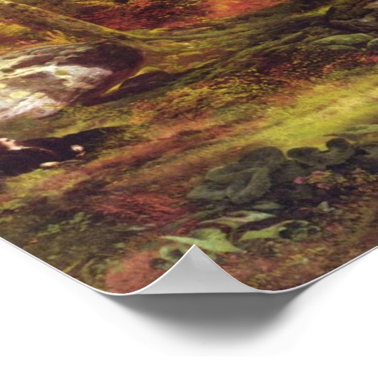 Thomas Moran - Unter den Bäumen Poster (Ecke)