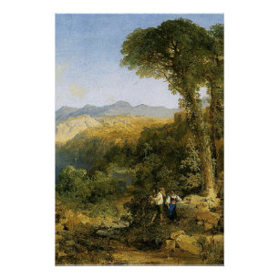 Thomas Morans Gemälde, Amalfi-Küste, Poster
