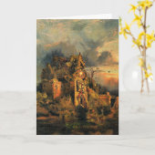 Thomas Morans Gemälde, Das Spuk Haus, Karte (Gelbe Blume)