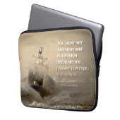 Thomas More inspirierendes Zitat "Kontrolle Winds" Laptopschutzhülle (Vorderseite Links)