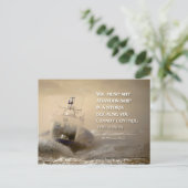 Thomas More inspirierendes Zitat "Kontrolle Winds" Postkarte (Stehend Vorderseite)