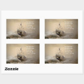 Thomas More inspirierendes Zitat "Kontrolle Winds" Rechteckiger Aufkleber (Blatt)