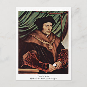 Thomas More von Hans Holbein the Young Postkarte
