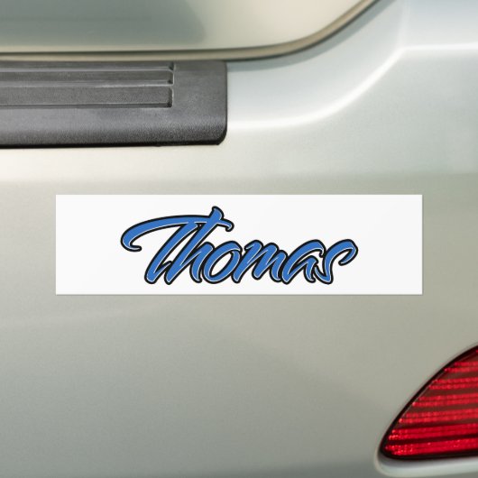 Thomas Name blue Aufkleber Sticker Autoaufkleber (Auf Auto)