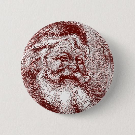 Thomas Nast Weihnachtsmann Button (Vorderseite)
