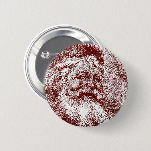 Thomas Nast Weihnachtsmann Button (Vorne & Hinten)