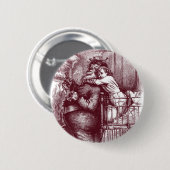 Thomas Nast Weihnachtsmann "gefangen " Button (Vorne & Hinten)