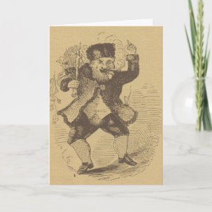 Thomas Nast's Early St. Nick Zeichnend Karte