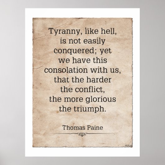 Thomas Paine #1 Poster (Vorne)