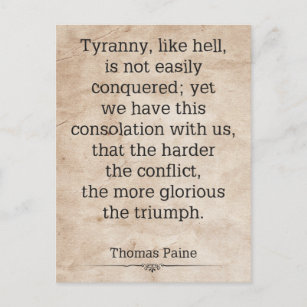 Thomas Paine #1 Postkarte