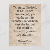 Thomas Paine #1 Postkarte (Vorderseite)