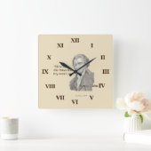 Thomas Paine Dies sind Zeiten, in denen Männer ihr Quadratische Wanduhr (Zuhause)