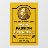 Thomas Paine Fensteraufkleber (Blatt)