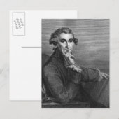 Thomas Paine, graviert von William Angus, 1791 Postkarte (Vorne/Hinten)