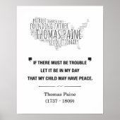 Thomas Paine Liberty Zitat Poster (Vorne)