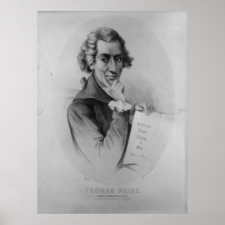 THOMAS PAINE Lithograph von Peter Kramer Poster