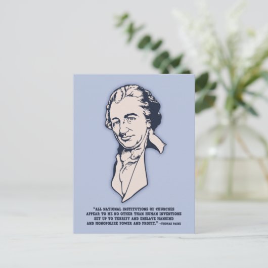 Thomas Paine - Mega-Churches Postkarte (Stehend Vorderseite)